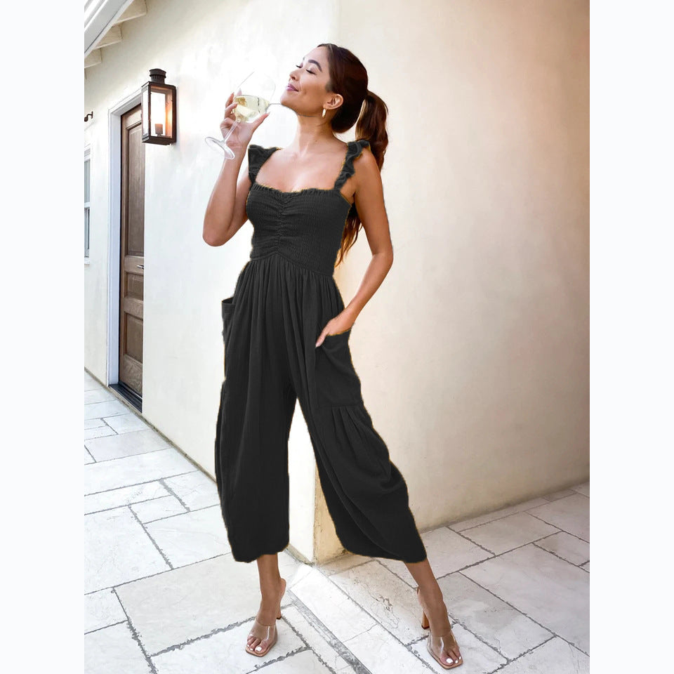 Casual Outgoing Wide Legs Jumpsuits for Women