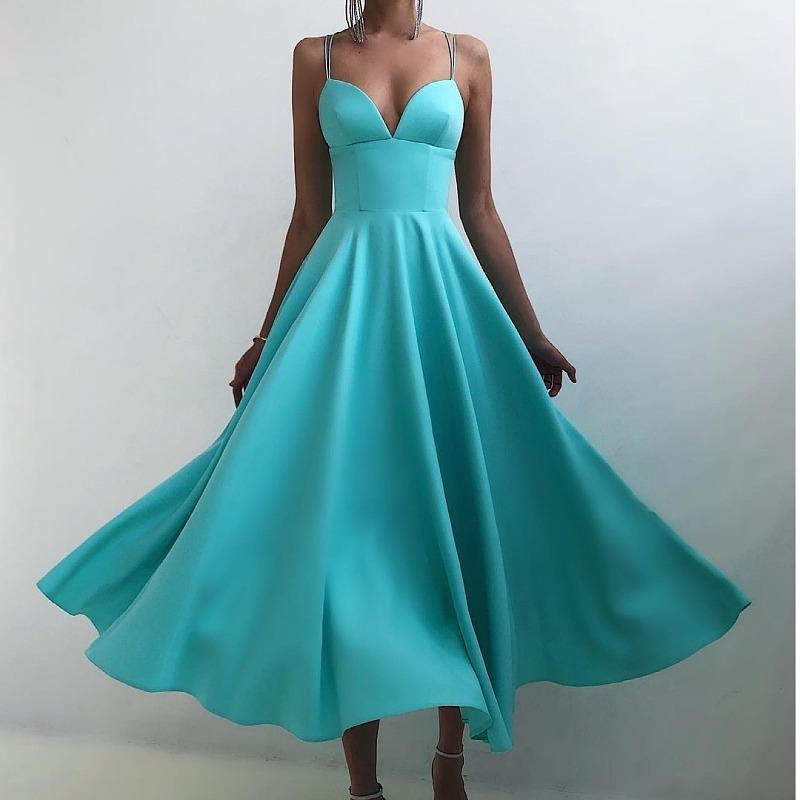 Simple Classy High Waist Summer Dress-STYLEGOING