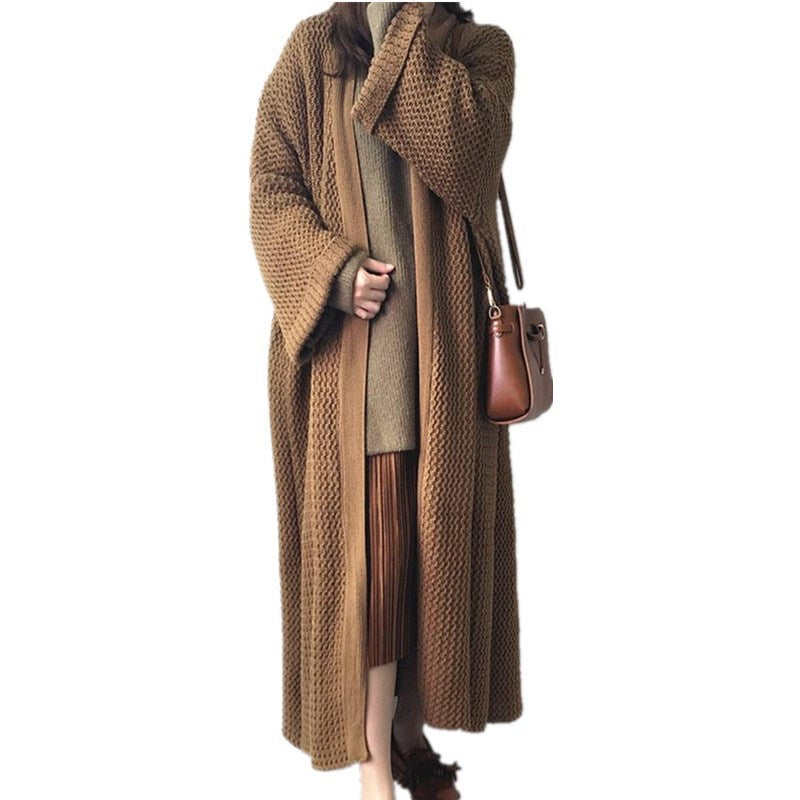 Casual Women Kntting Long Cardigan Overcoat