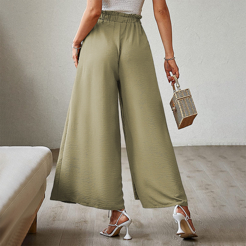 Summer High Waist Bowknot Women Pants