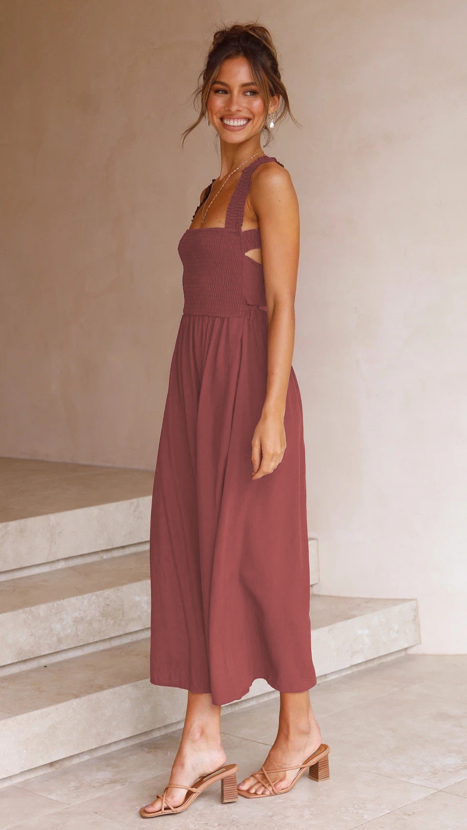 Sexy Backless Off The Shoulder Summer Linen Dresses