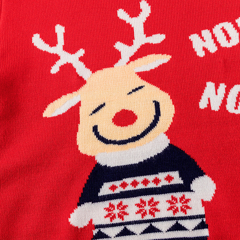 Merry Christmas Knitting Kids Sweaters