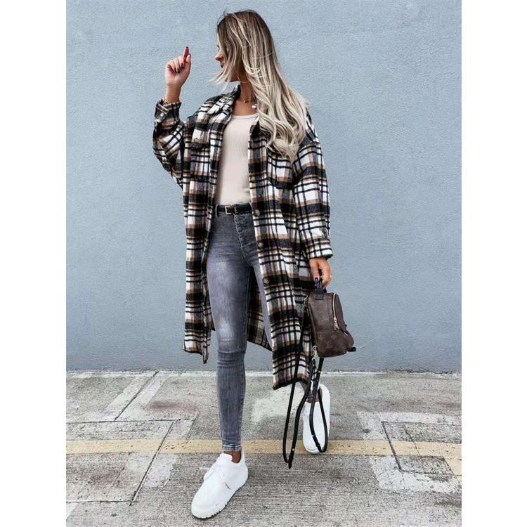 Women Casual Plaid Fall Long Sleeves Shirts