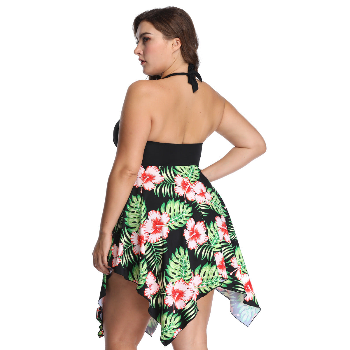 Women Plus Sizes Skirt Two Pieces Swimsuits