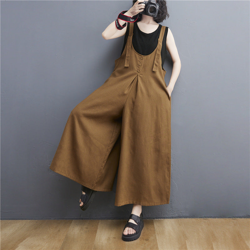 Summer Plus Sizes Casual Wide Legs Jumpsuits