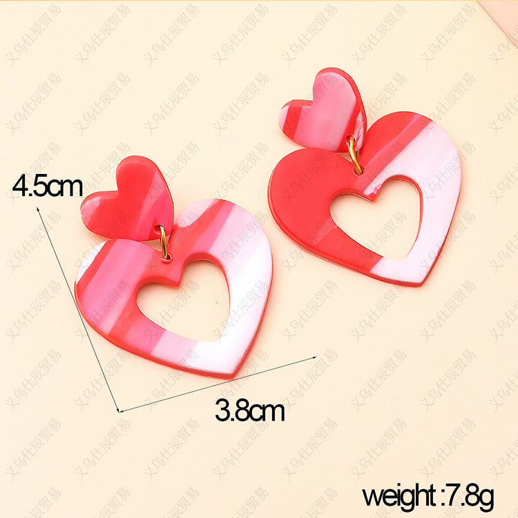 3pcs/Set Valentine's Day Sweetheart Designed Earrings for Women