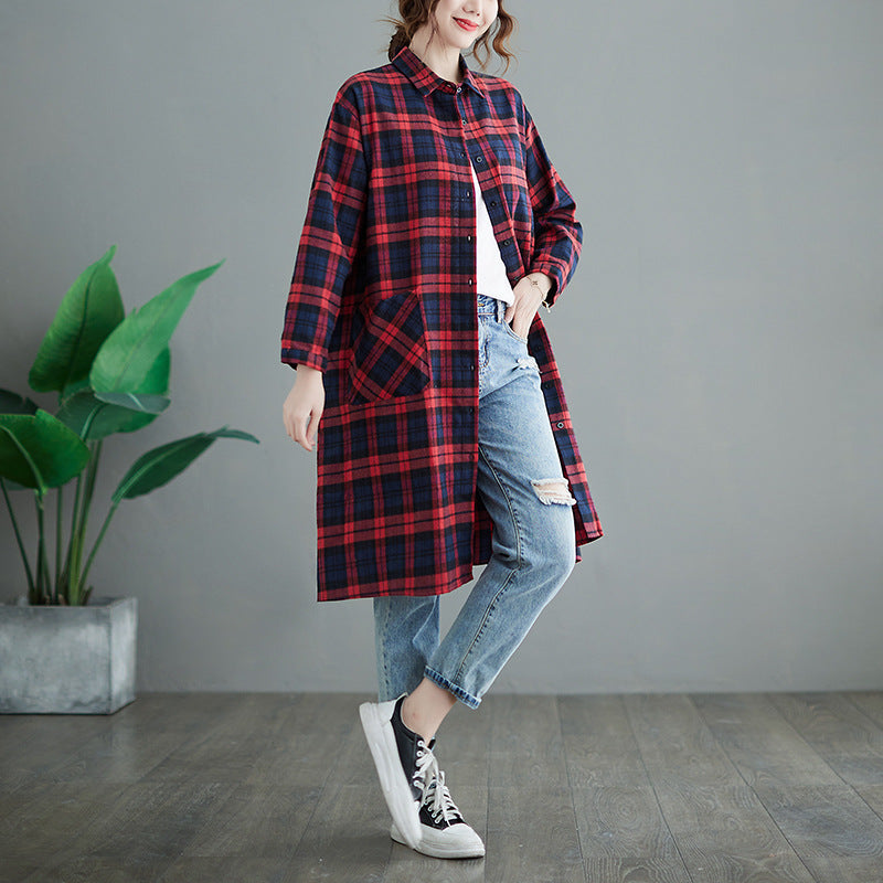 Vintage Long Sleeves Fall Shirts for Women