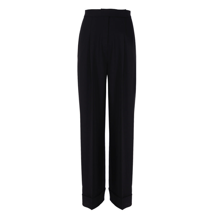 Elegant High Waist Women Wide Leg Pants