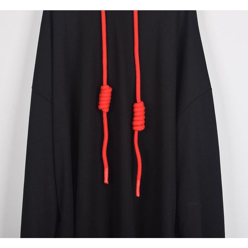 Black Long Sleeves Winter Hoodies for Women