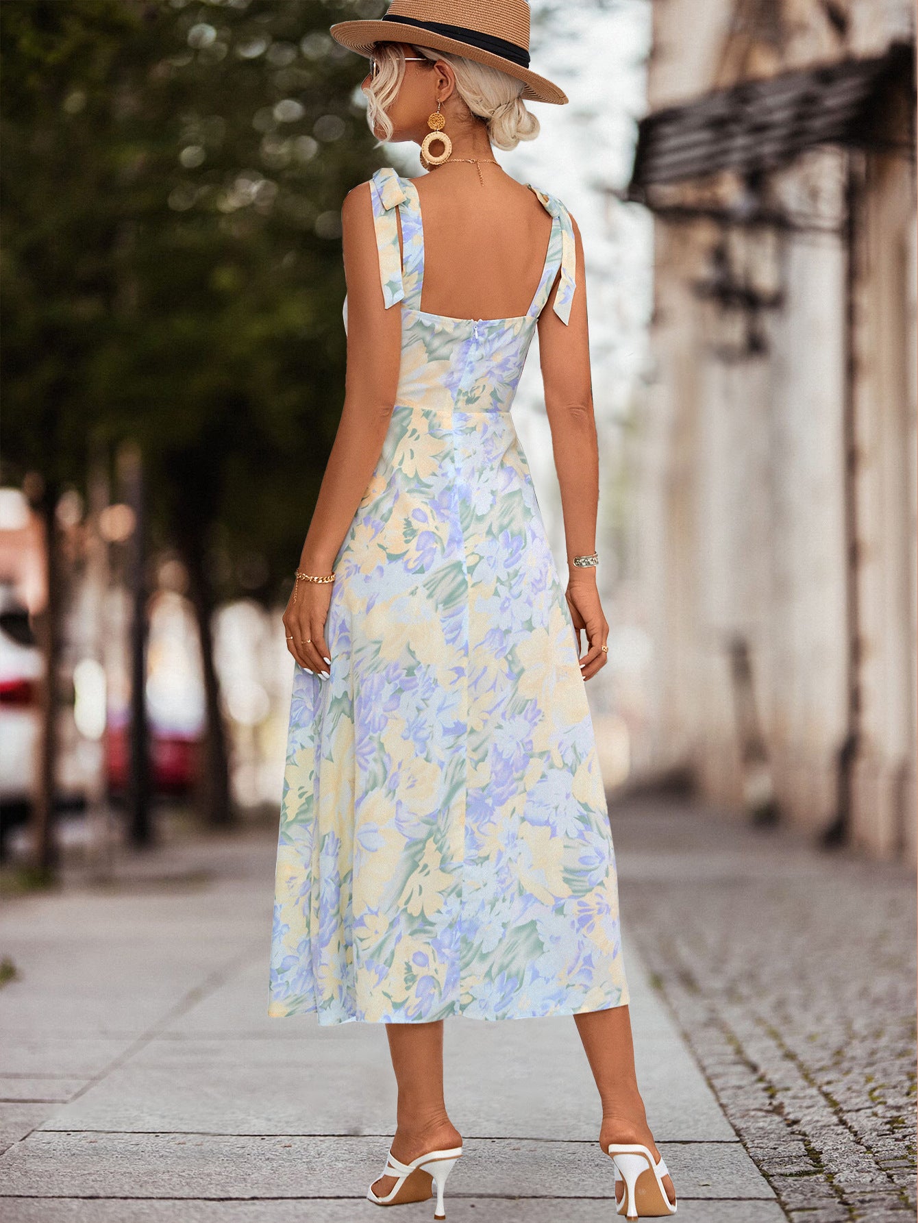 Casual Floral Print Long Maxi Dresses