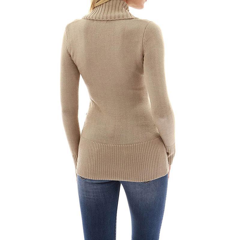 Fall/winter V Neck Tight Sweaters-STYLEGOING