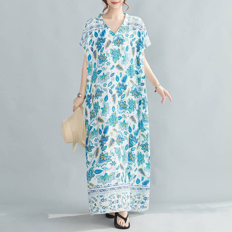 Women Summer Plus Sizes Long Dresses