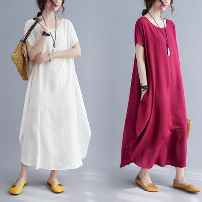 Summer Simple Design Long Cozy Dresses