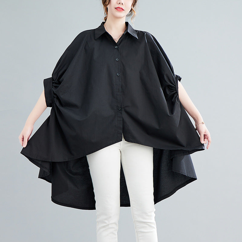Summer Bat Sleeves Plus Sizes Shirts for Women