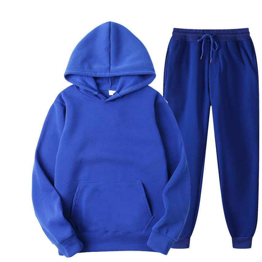 Casual Pullover Hoodies and Sports Pants Sets for Women and Men