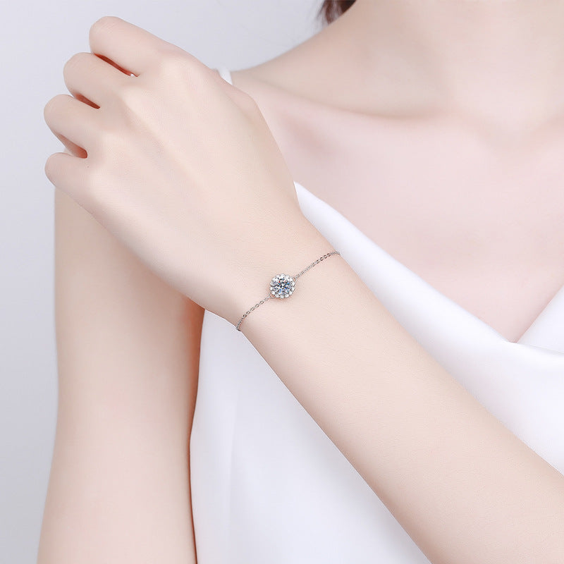 Simple Design Sterling Silver Bracelet