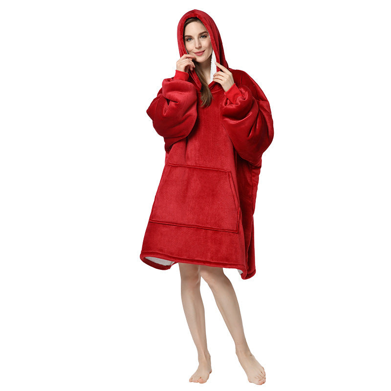 Plus Sizes Warm Hoodies Sleepwear for Couple