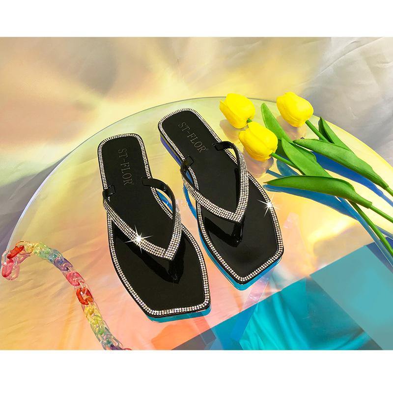 Women Summer Jelly Flip Flops Slippers-STYLEGOING