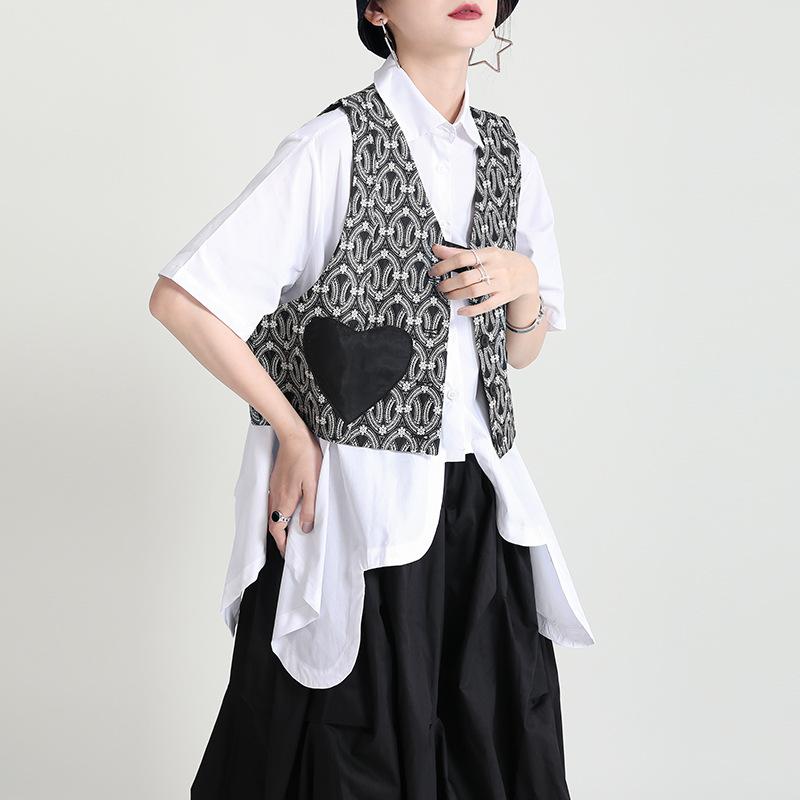 Fashion Vintage Women Sweetheart Design Vest