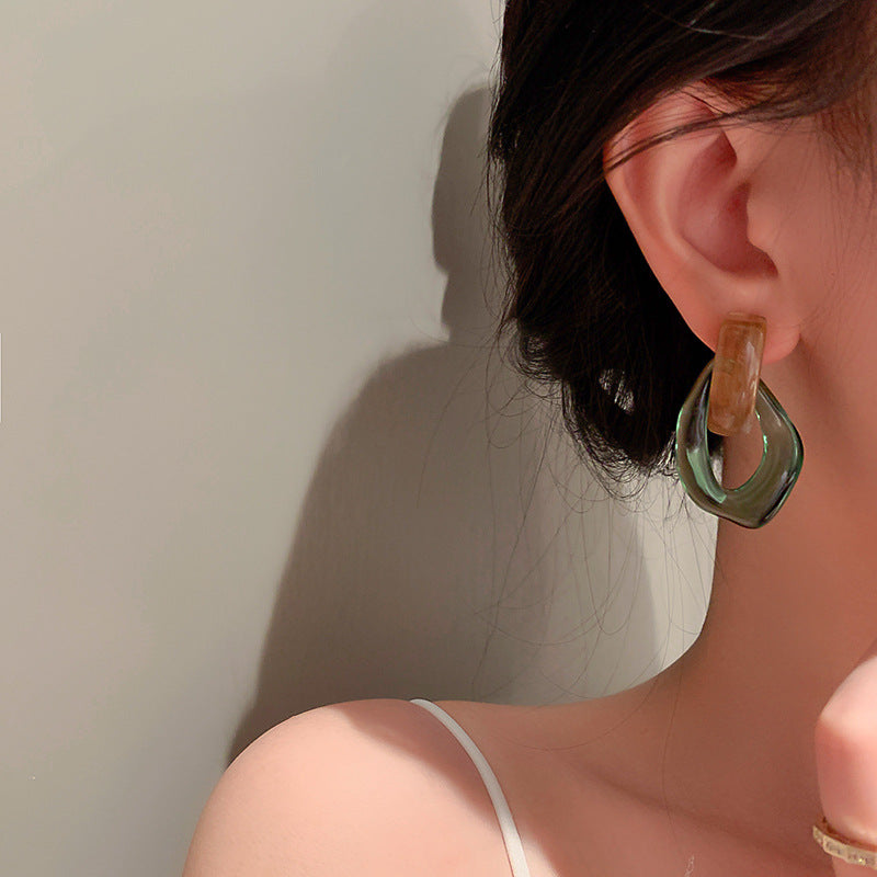 Acrylics Geometry Shaped Vintage Women Earrings