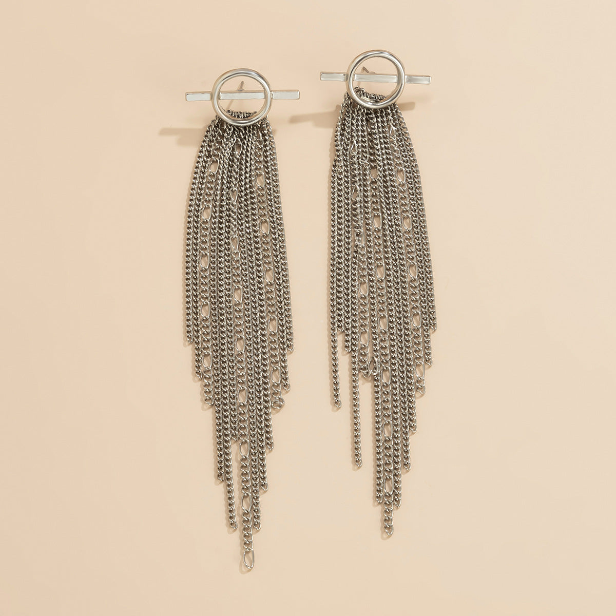 Vintage Tassels Design Metal Drop Earrings