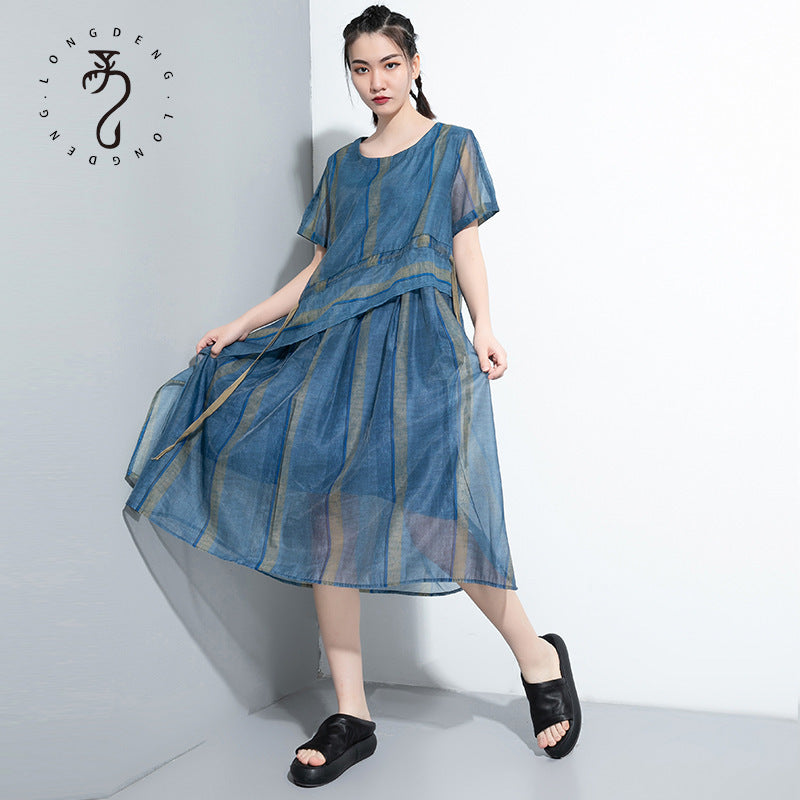 Elegant Summer Plus Sizes Irregular Long Dresses