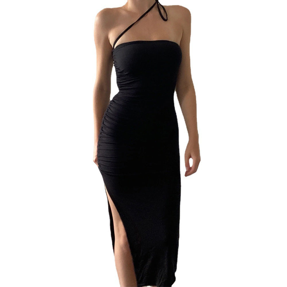 Sexy Strapless Drawstring Sheath Dresses