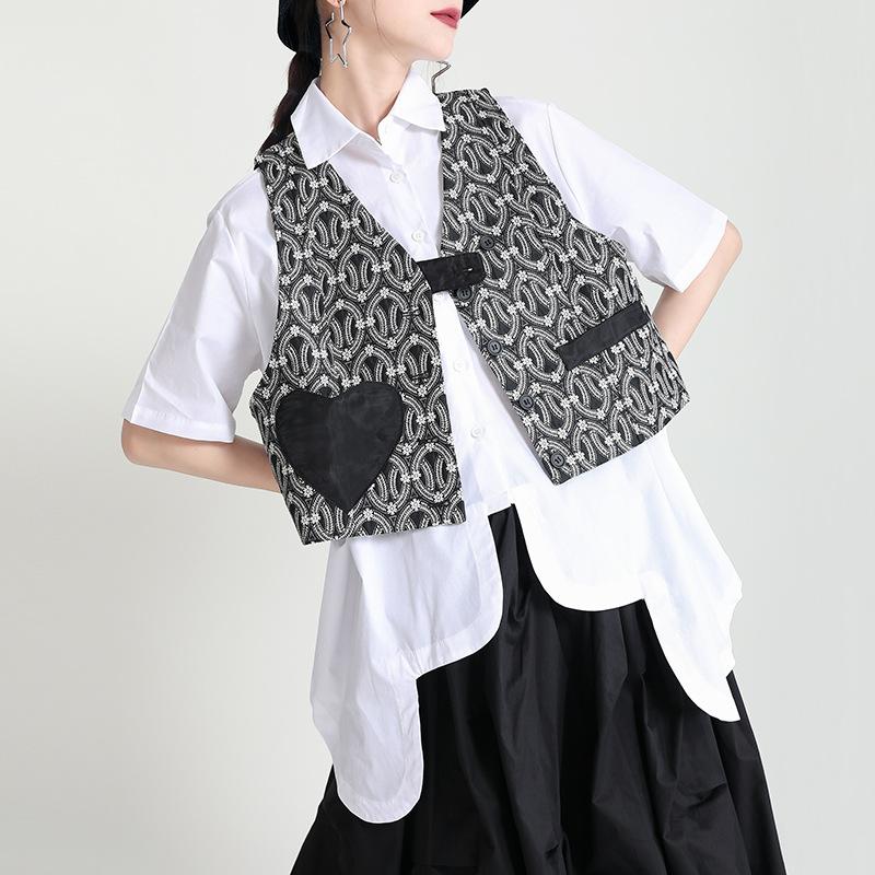 Fashion Vintage Women Sweetheart Design Vest