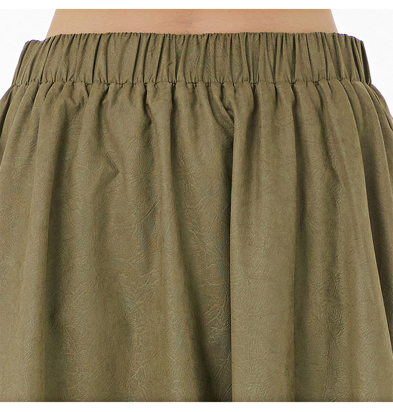 Designed Pleated Plus Sizes Skirts for Women