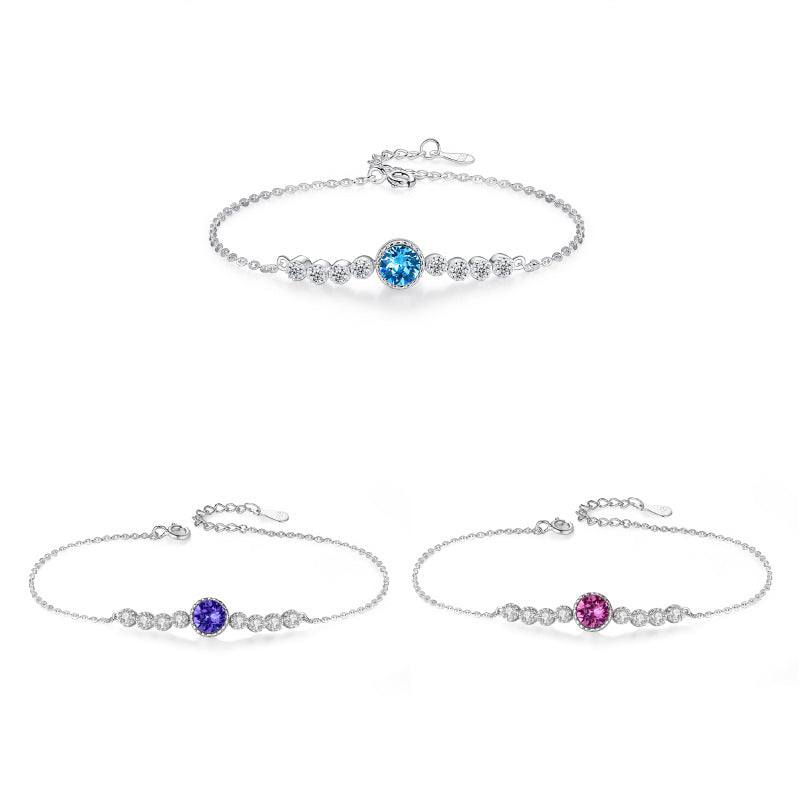 Romantic Luxury Crystal Sliver Bracelet for Women