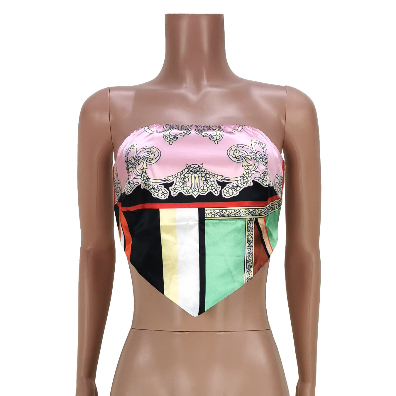 Sexy Designed Strapless Girl's Crop Tops
