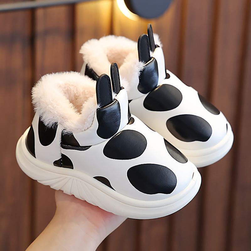 Cute Warm Winter Cotton Slippers for Kids