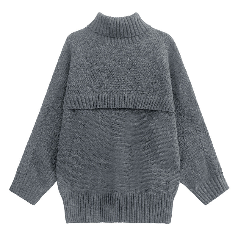 Warm Turtleneck Pullover Knitting Sweaters for Women