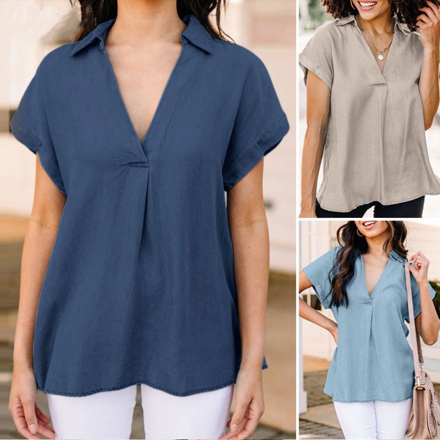 Casual Women Summer Top Blouses