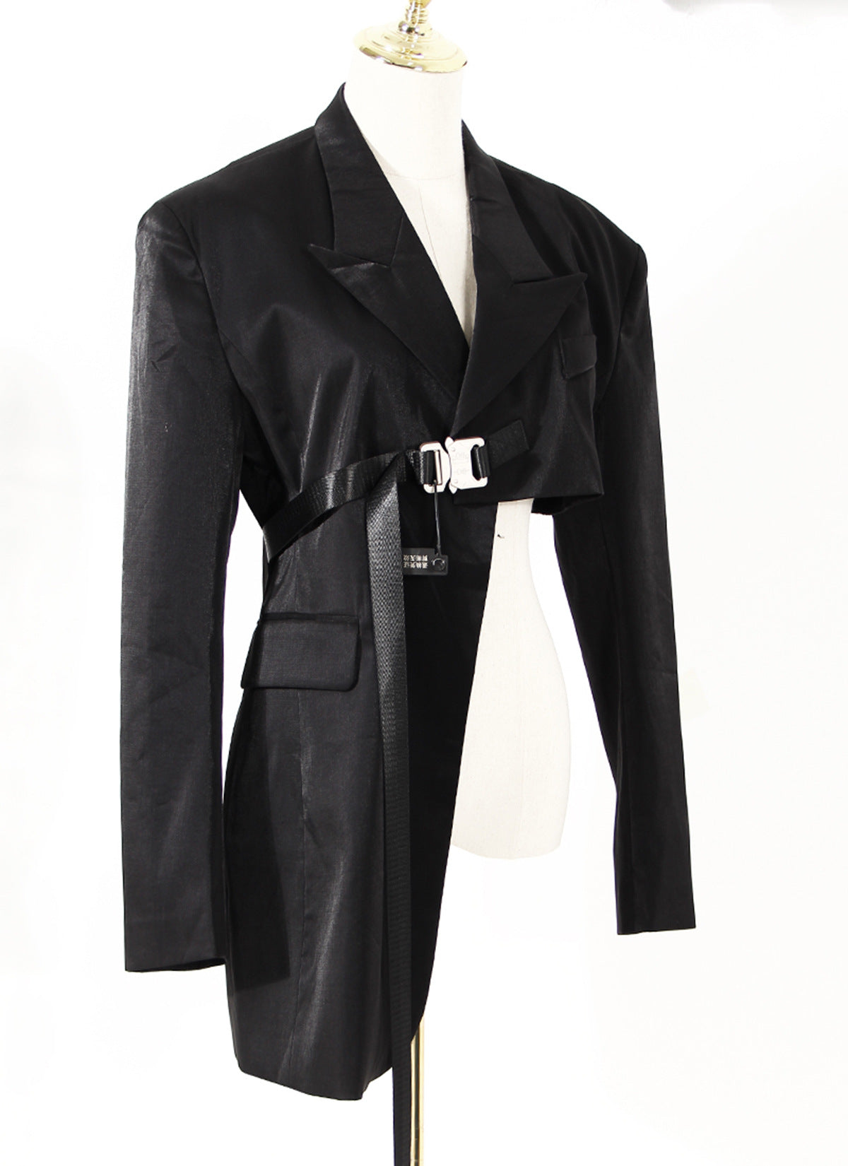 Irregular Designed Black Blazers for Women