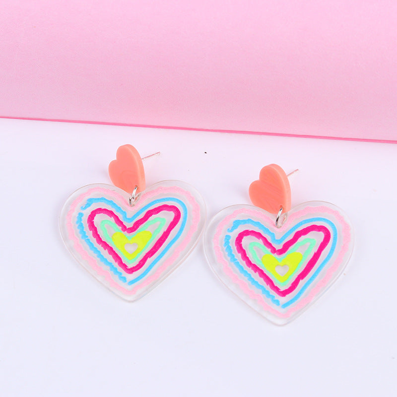 3pcs/Set Valentine's Day Sweetheart Design Women Earrings for Women