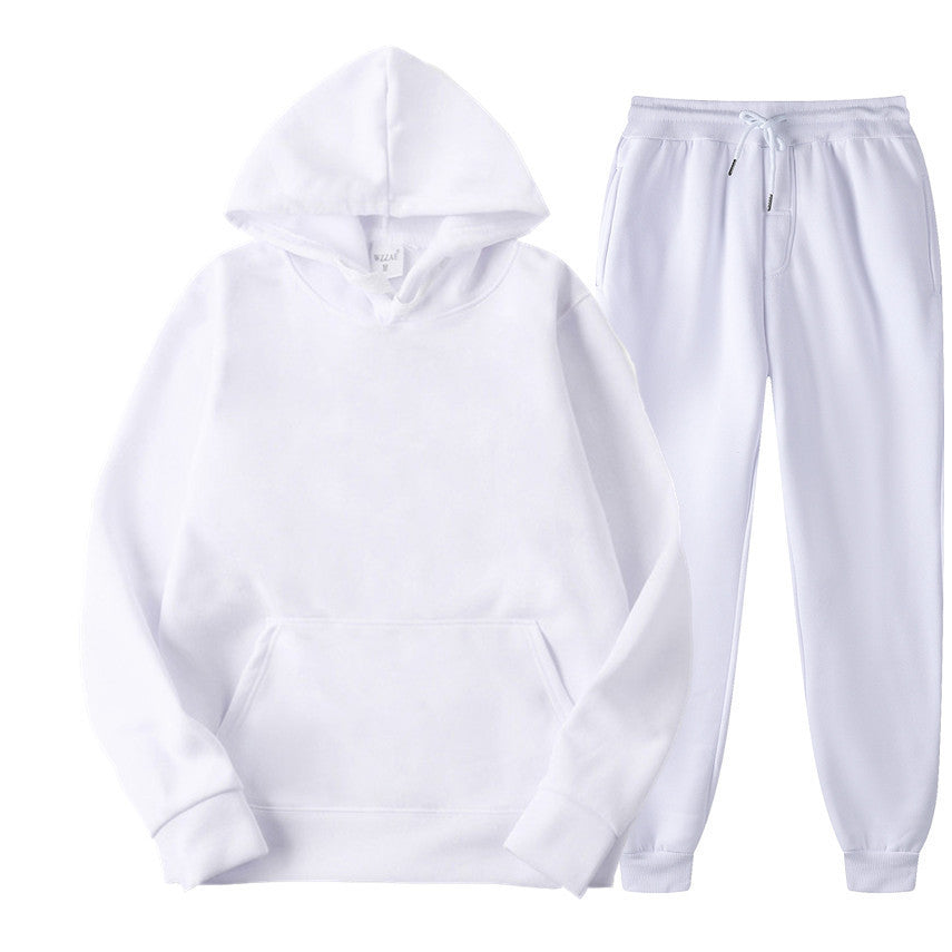 Casual Pullover Hoodies and Sports Pants Sets for Women and Men