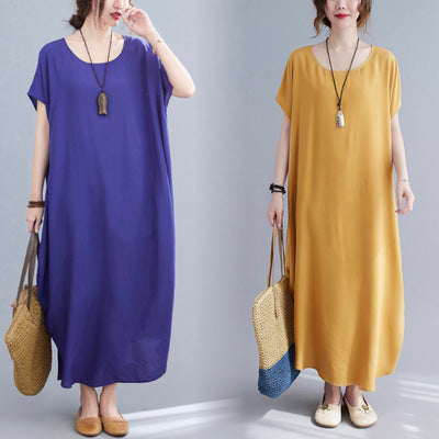 Summer Simple Design Long Cozy Dresses