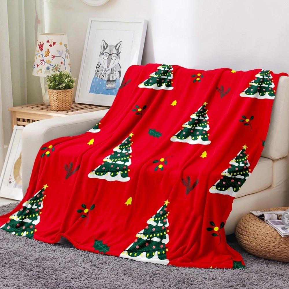 Merry Christmas Fleece Blankets for Gifts