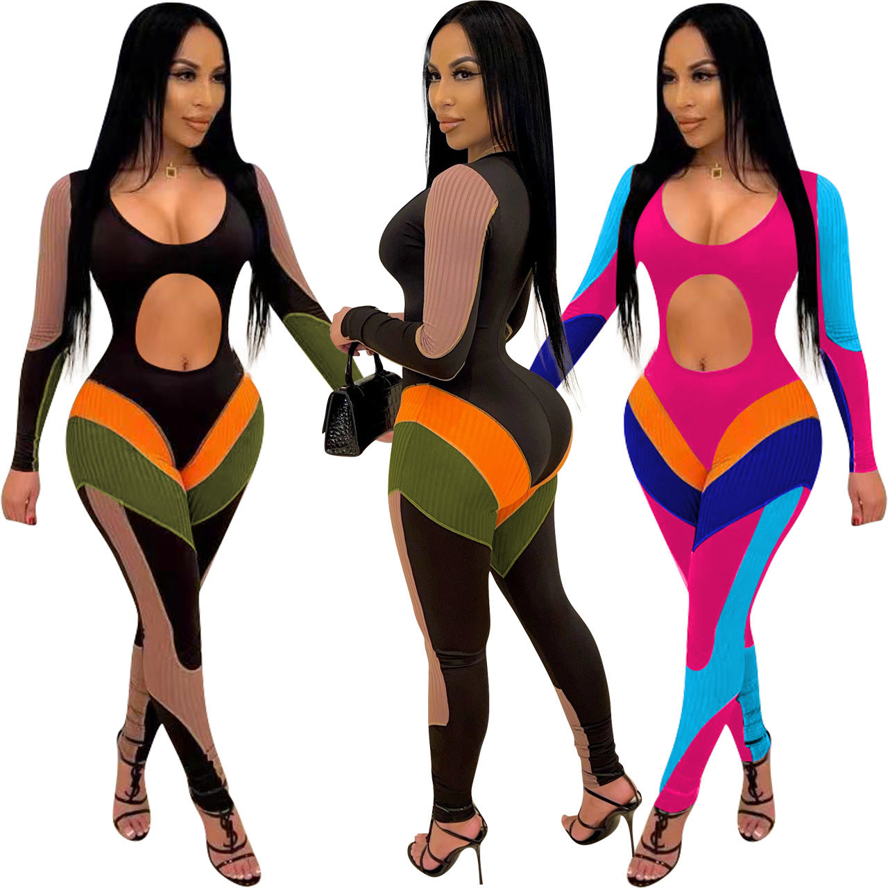 Sexy Midriff Baring Jumpsuits for Women