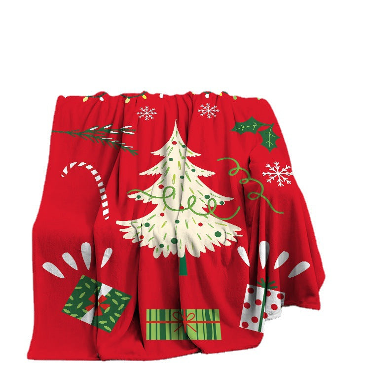 Merry Christmas Design Fleece Warm Blankets