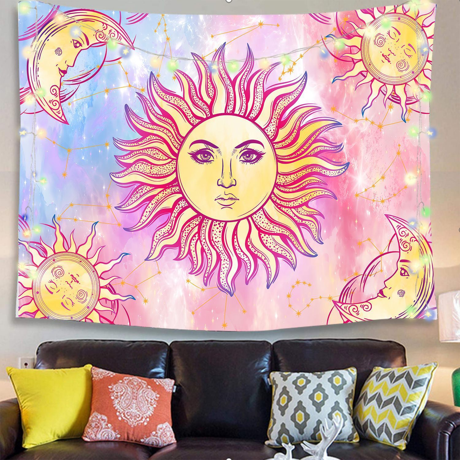 Goddess Sun Decorative Hanging Wall Tapestry-LS-GT8-99-150x130-Free Shipping at meselling99