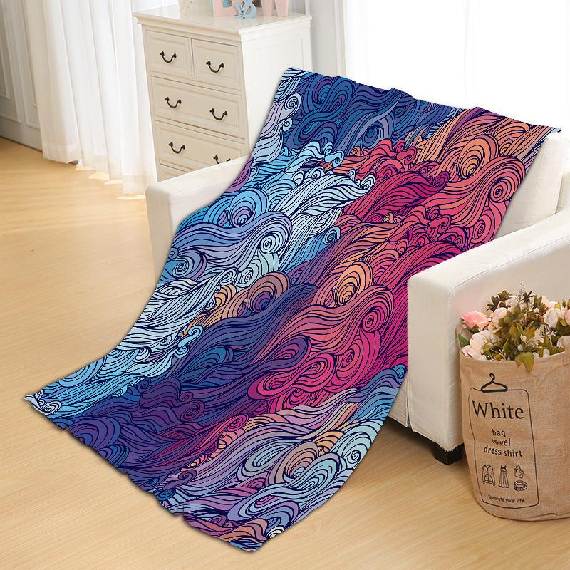 Mandala Print Style Fleece Blanket-3-50*60(inch)-Free Shipping at meselling99