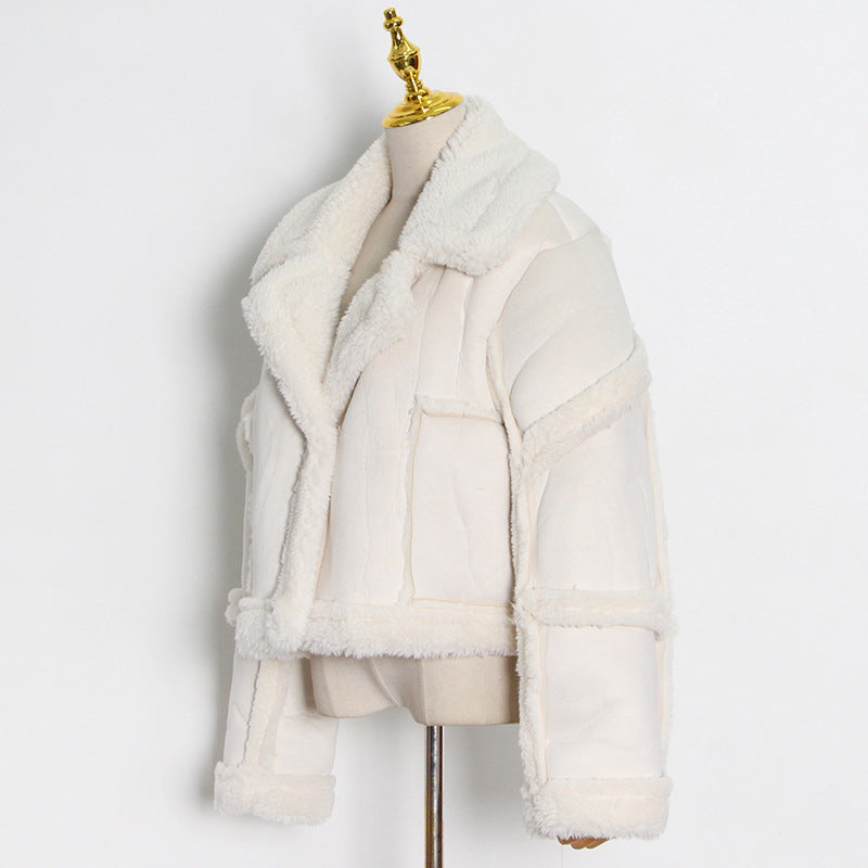 Luxury Designed Sherpa Short Jackets Coats for Women