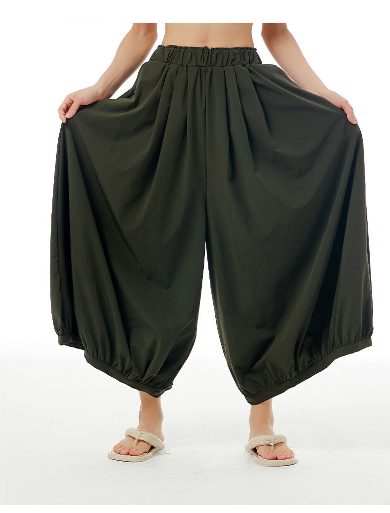 Summer Casual Plus Sizes Wide Legs Pants