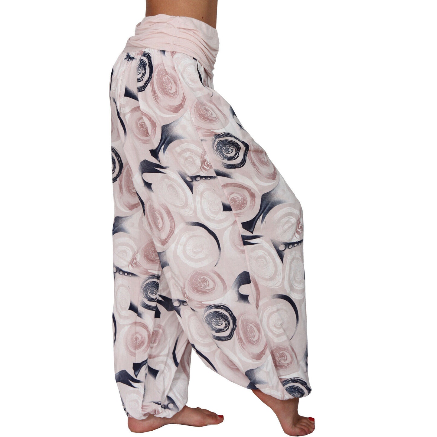 Casual Floral Print Women Harem Pants