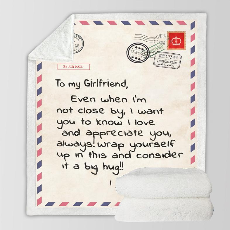 To Your Loved Envelope Style Sherpa Blanket-To My Future Wife-50*60(inch)-Free Shipping at meselling99