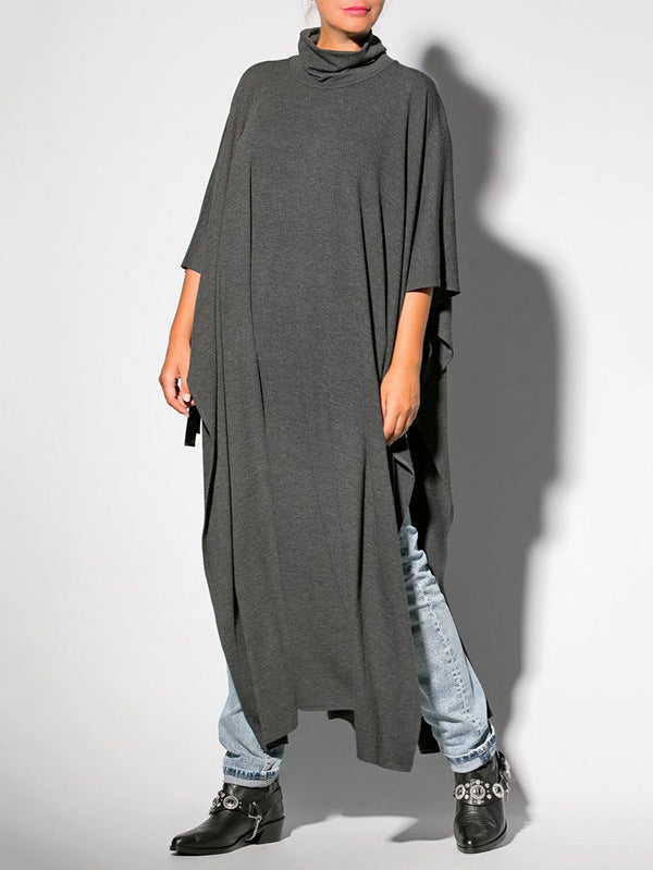 Casual Cotton Round Neck Long Cozy Dresses