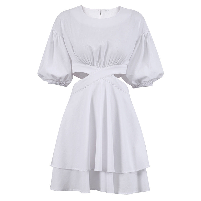 Sexy Summer Puff Sleeves A Line Women Dresses