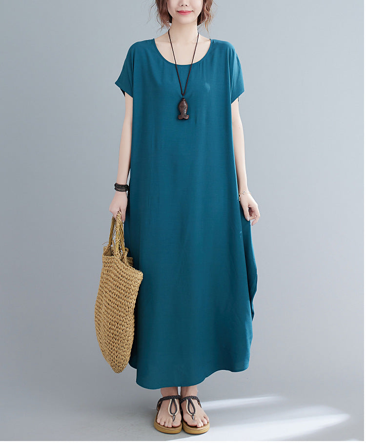 Summer Simple Design Long Cozy Dresses